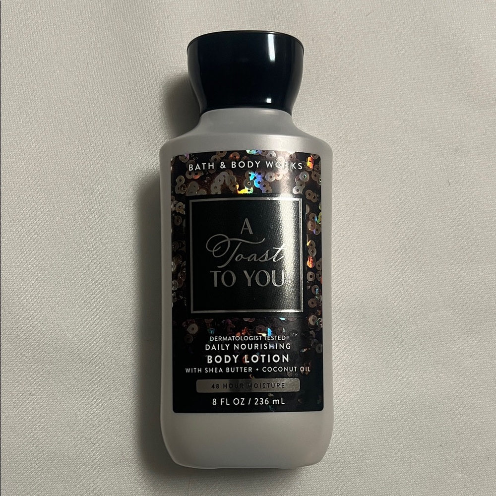 Bath & Body Works A Toast to You Body Lotion - Black and Silver